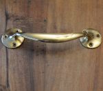 Solid Polished Brass 180mm Cupboard / Drawer Pull handle (PB112B)